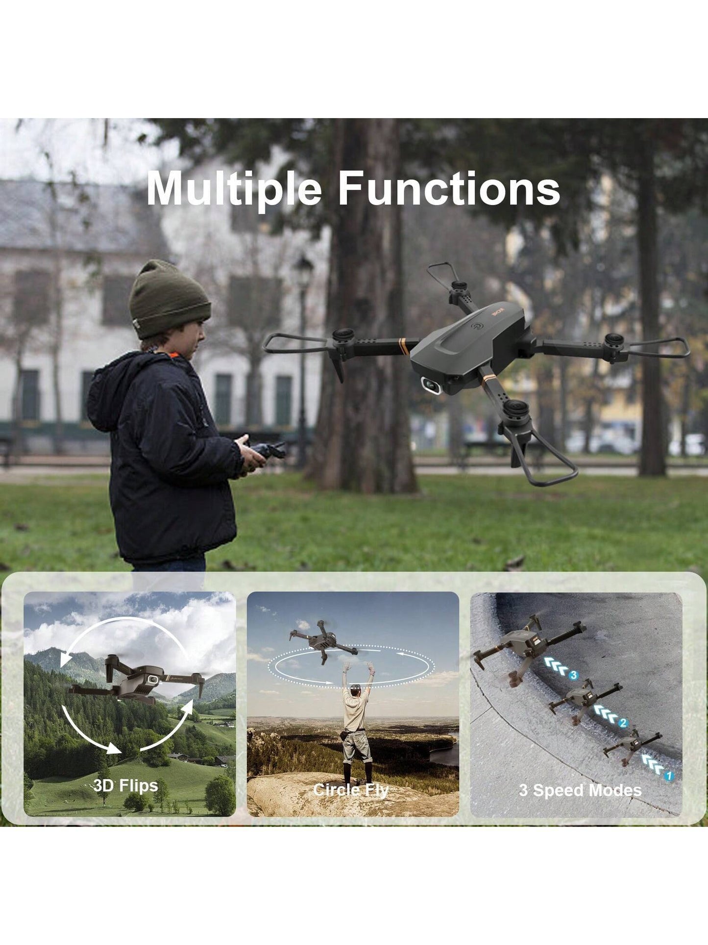 4DRC V4 Foldable Mini Drone With Camera 4K 1080P HD Drone