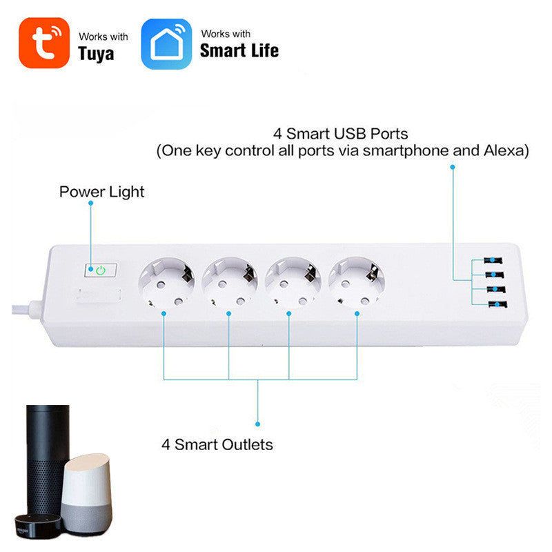 Tuya Smart Power Strip Tuya Smart Remote APP Sub-control