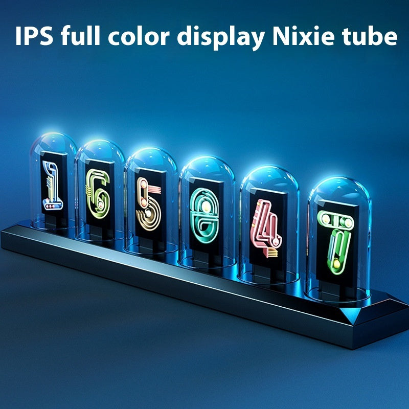 Aluminum Alloy Nixie Tube Clock Table Clock Ornaments
