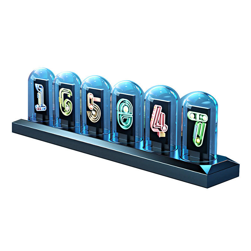 Aluminum Alloy Nixie Tube Clock Table Clock Ornaments