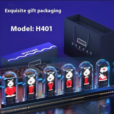 Aluminum Alloy Nixie Tube Clock Table Clock Ornaments