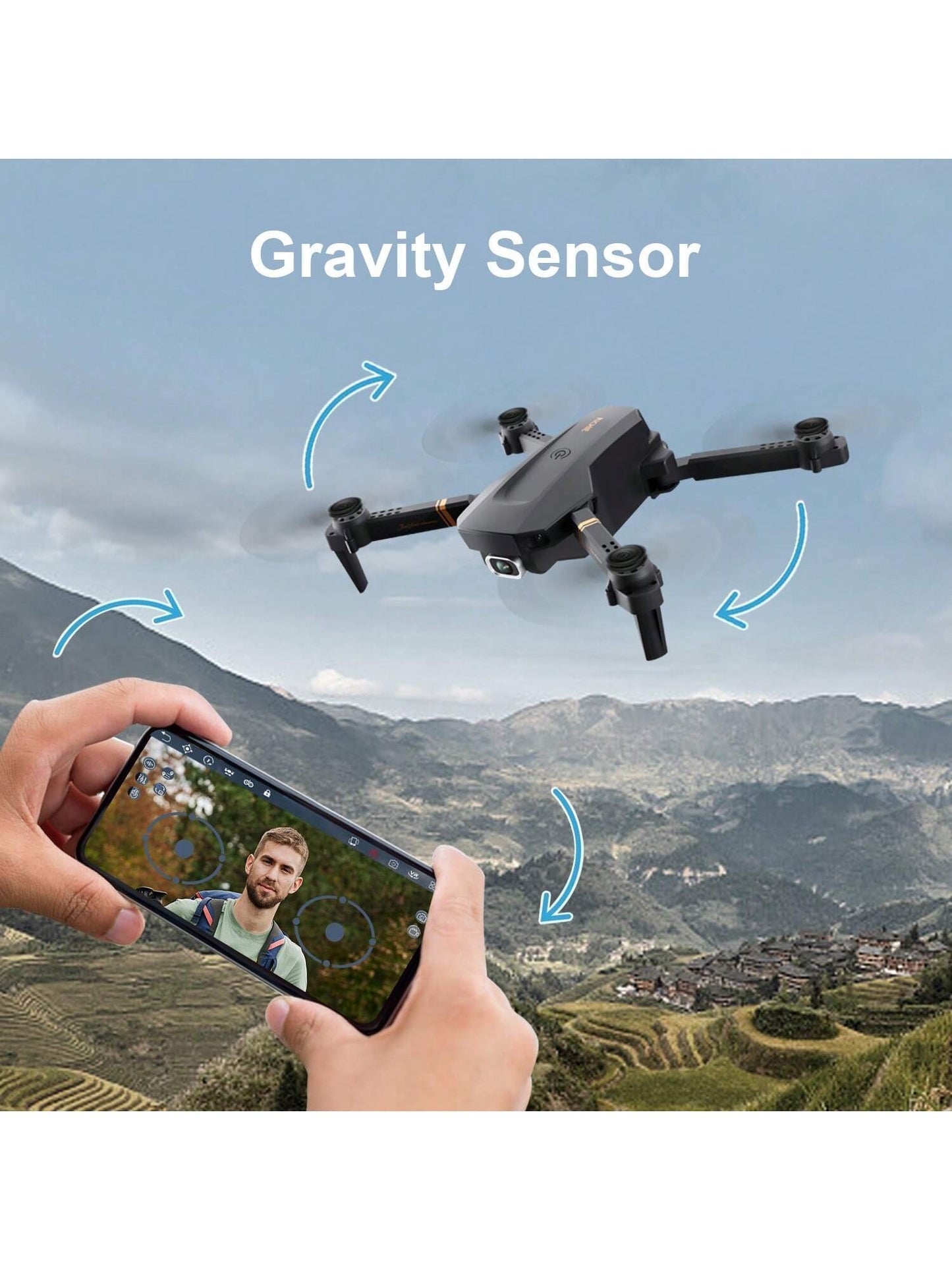 4DRC V4 Foldable Mini Drone With Camera 4K 1080P HD Drone