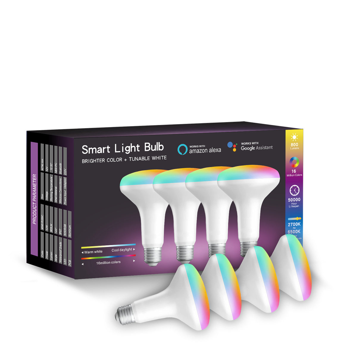 WiFi Smart LED Bulb – Voice &amp; App Controlled