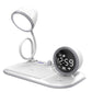 Three-in-one Clock Wireless Charger Desktop Eye Protection Desk Lamp