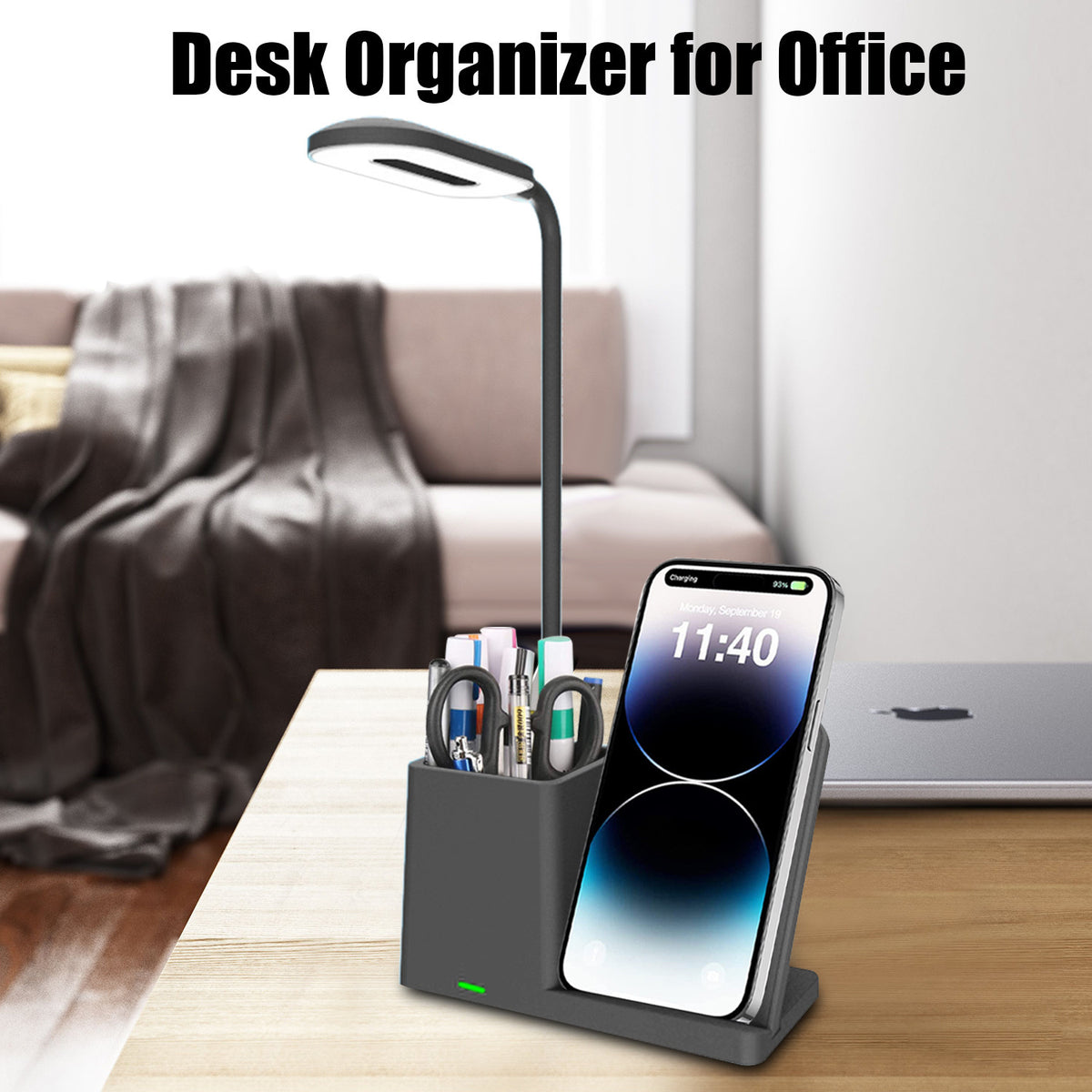 Three-in-one Wireless Charger Desk Lamp