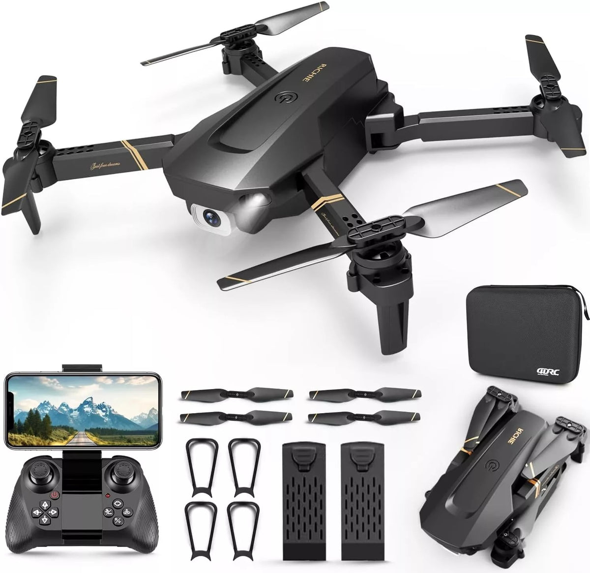 4DRC V4 Foldable Mini Drone With Camera 4K 1080P HD Drone