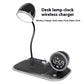 Three-in-one Clock Wireless Charger Desktop Eye Protection Desk Lamp