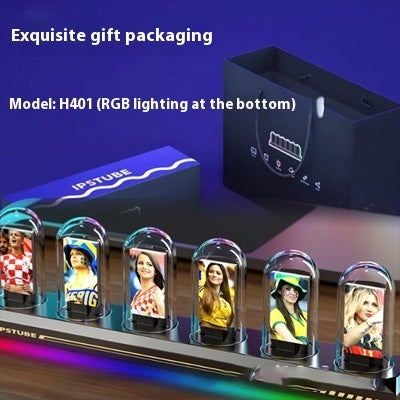 Aluminum Alloy Nixie Tube Clock Table Clock Ornaments